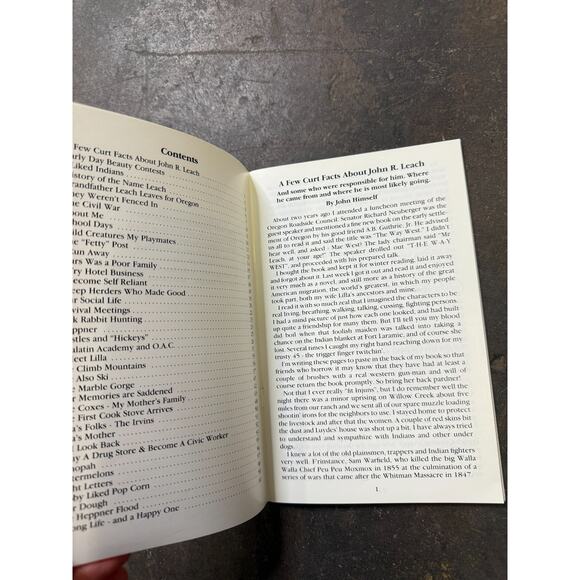 Ox Bows and Bare Feet - a Few Curt Facts About John R. Leach 1st Ed 1960 - Picture 5 of 6